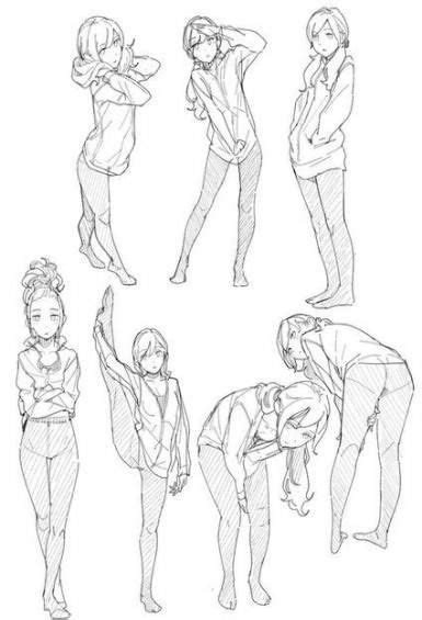 Drawing poses standing female 61 Best ideas | Drawing reference poses ...