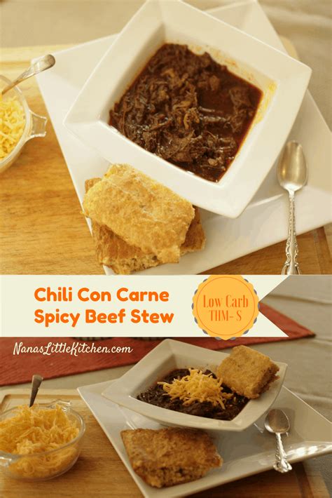 Chili Con Carne Spicy Beef Stew - Nana's Little Kitchen