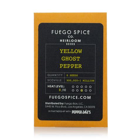 Yellow Ghost Pepper Seeds – Fuego Box