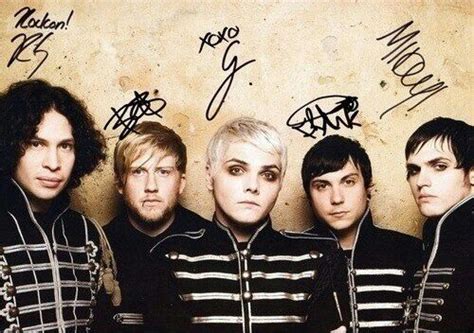 My Chemical Romance plus Their Signatures