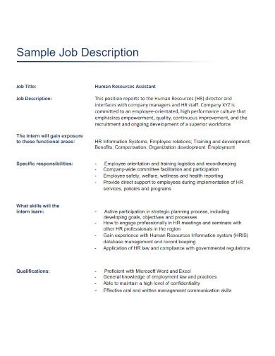 Job Description - Examples, Format, How to Write, PDFPDF