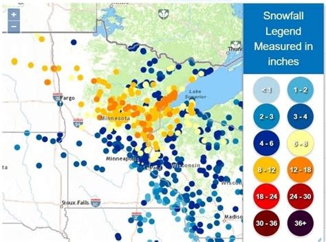 Weekend snow recap: over a foot of snow in parts of northern Minnesota ...