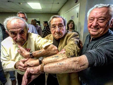 Holocaust Survivors in Same Line at Auschwitz Meet 72 Years Later ...