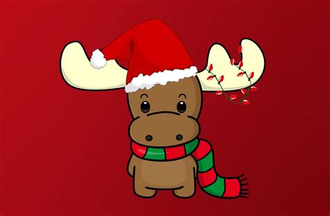 Xmas Moose Wallpapers - Wallpaper Cave