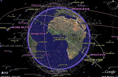 3d Map Of Earth Satellites - Map