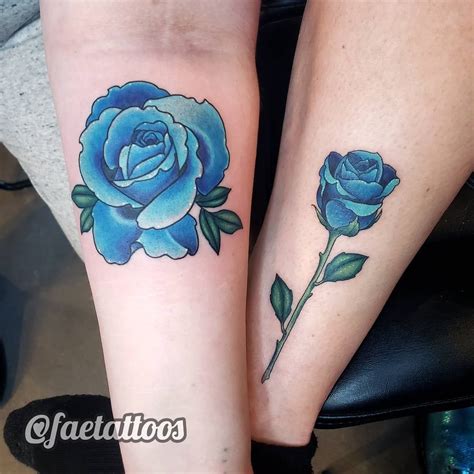 81 Beautiful Blue Rose Tattoo Ideas [2024 Inspiration Guide] | Blue ...