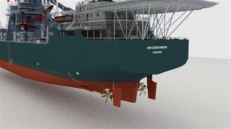 Drillship Drill Ship 3d Model