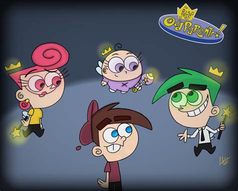 Wanda,Cosmo,Poof and Timmy... by galaxyworld77 on DeviantArt