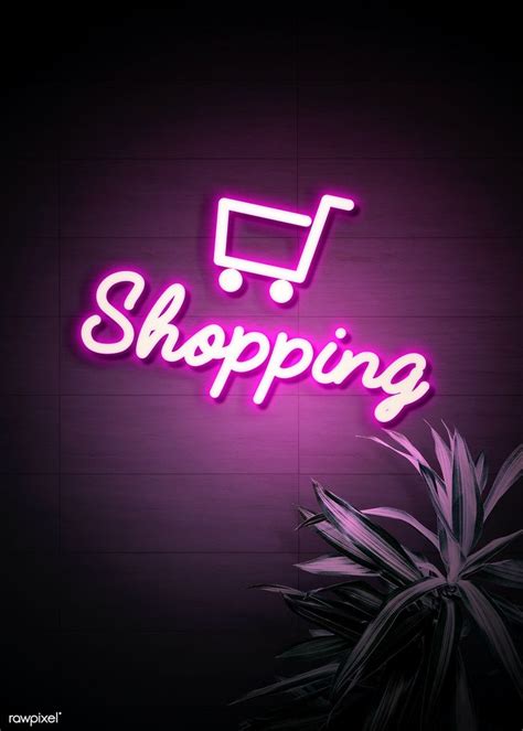 Neon purple shopping cart on a wall | premium image by rawpixel.com ...