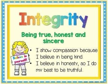 INTEGRITY Activities and Lessons - Character Education in 2020 ...