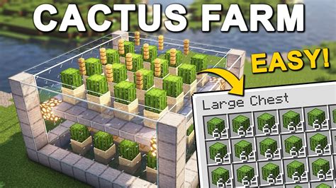 The EASIEST Cactus Farm in Minecraft 1.21 (Tutorial) - YouTube