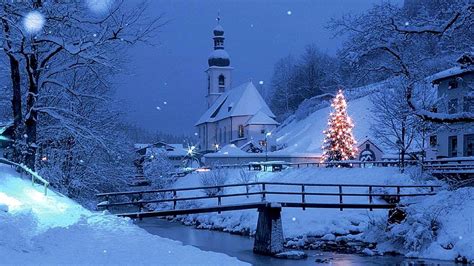 Christmas Scenery Backgrounds ·① WallpaperTag