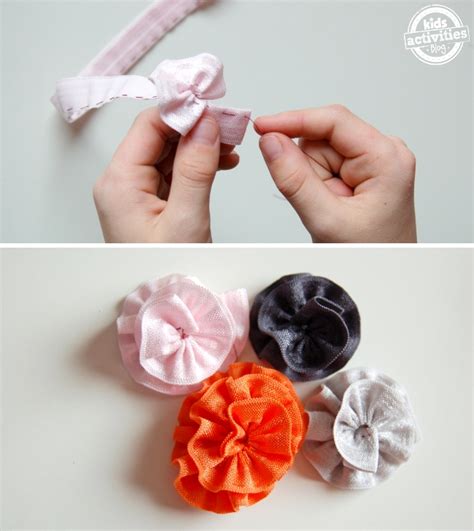 How to Make Easy Ribbon Flowers | Kids Activities Blog