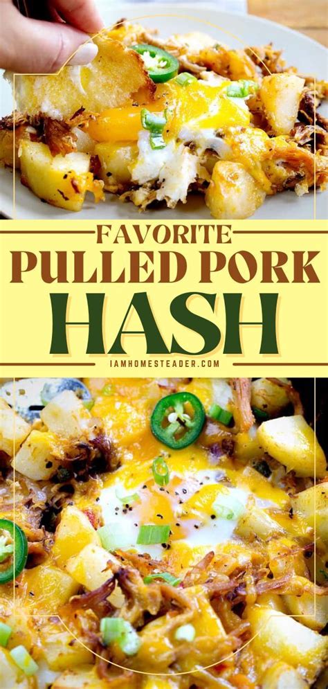 Pulled Pork Hash | Recipe | Pork breakfast recipes, Pork and egg recipe ...