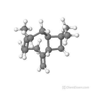 BETA-CARYOPHYLLENE Structure - C15H24 - Over 100 million chemical ...