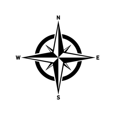 Compass icon. Compas icon vector isolated on white background. Modern ...