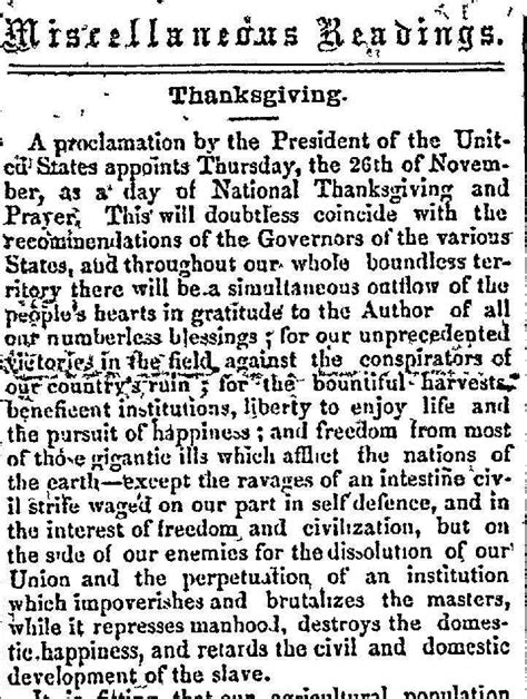 Bill Milhomme: 1863 Proclamation Declared Thanksgiving a National Holiday