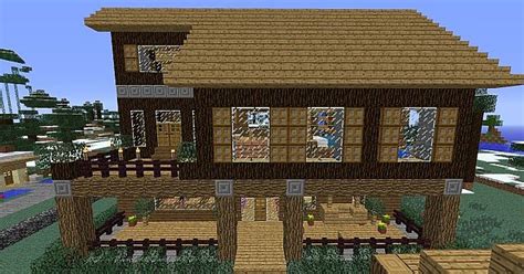 Cabin with Porch Minecraft Map