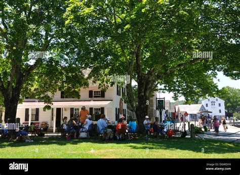 Restaurant at Mystic Seaport, Connecticut, USA Stock Photo - Alamy