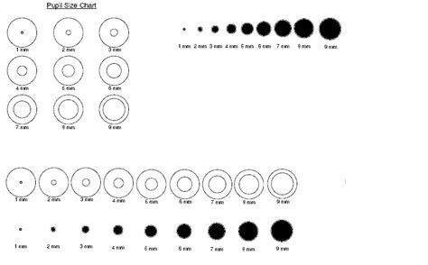 Pupil Size Chart Normal Range