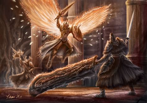 ArtStation - Crucible Knight VS Fume Knight