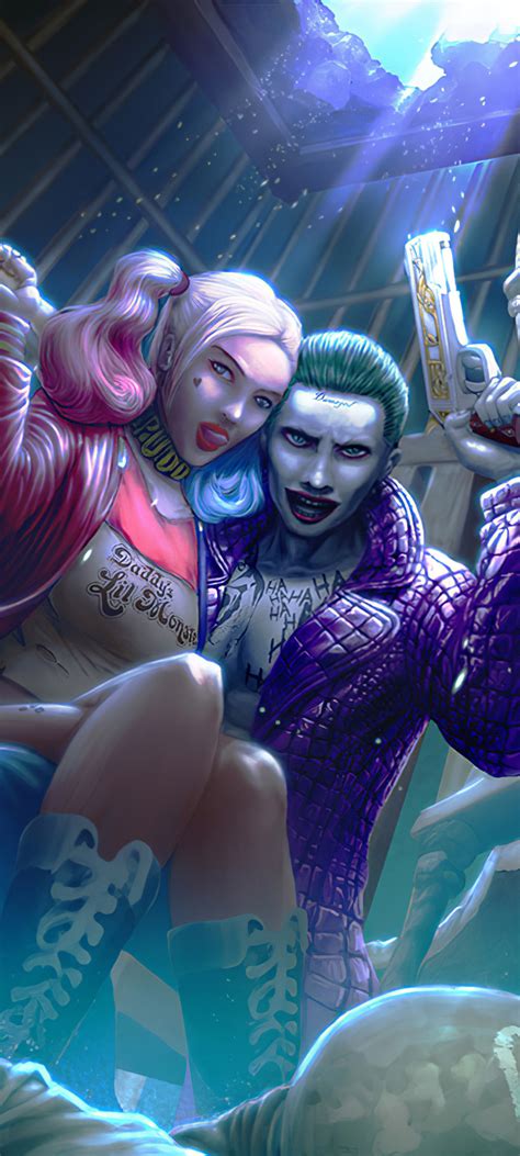 1080x2400 Harley Quinn And Joker4k Google Pixel 7 ,HD 4k Wallpapers ...