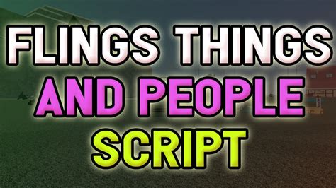 Fling Things and People script – (Strength increase) - YouTube