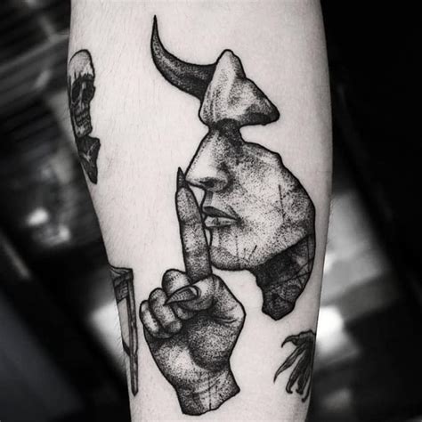 Devil tattoo on the forearm - Tattoogrid.net