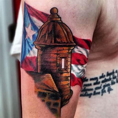 50 Cool Puerto Rican Flag Tattoo Ideas for Men | Flag tattoo, Puerto ...