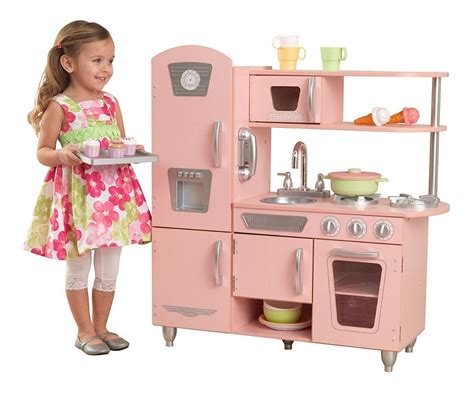 Cocinita Kidkraft Vintage Juguetes Niñas Rosa Madera | Mercado Libre