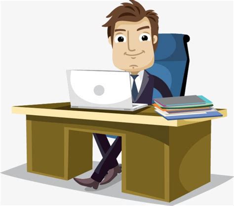 Office M, Office, Desk, The Man PNG Image | Office cartoon, The office ...