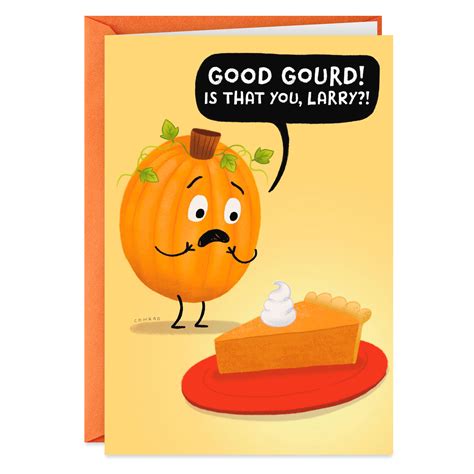 Sweet Surprises Pumpkin Pie Funny Thanksgiving Card - Greeting Cards ...