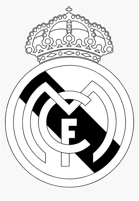 Real Madrid C F Logo Black And White - Real Madrid Vector Png ...