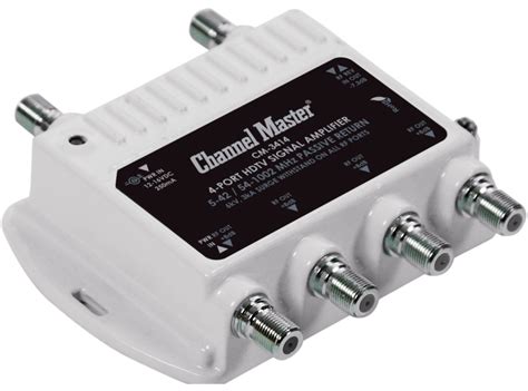 Ultra Mini 4 - 4 Port Distribution Amplifier for TV Antennas | Channel ...