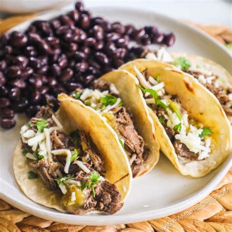 Slow Cooker Barbacoa Street Tacos · Easy Family Recipes