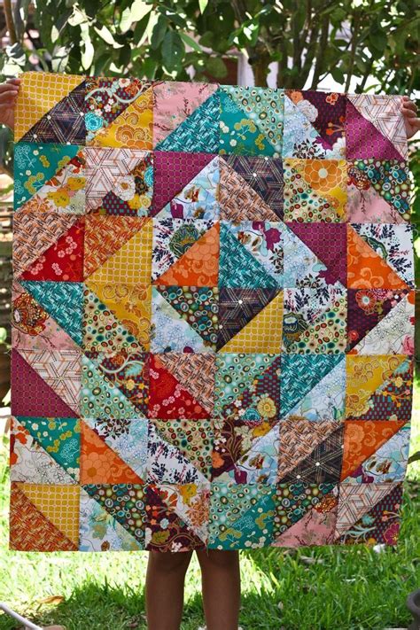 1446 best Half Square Triangle Quilts images on Pinterest