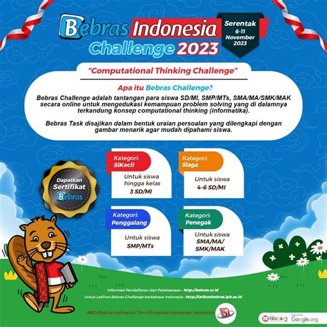 Bebras Indonesia Challenge 2023 – Situs Resmi Bebras Indonesia