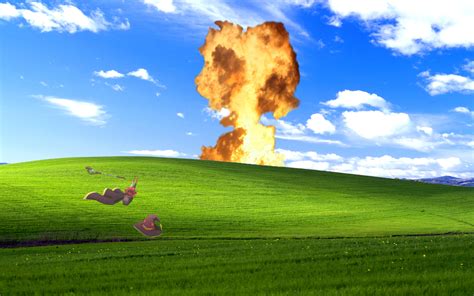 EXPROSION! | Windows XP Bliss Wallpaper | Know Your Meme