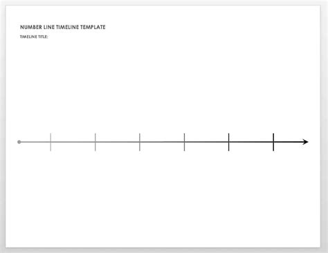 Timeline Template Blank