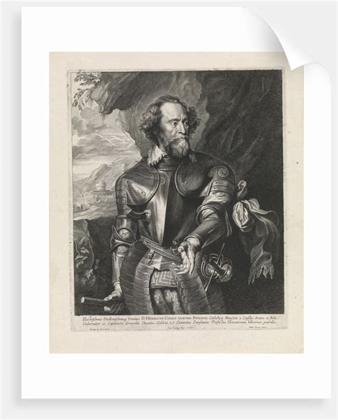 Portrait of Count Hendrik van den Bergh posters & prints by Paulus Pontius