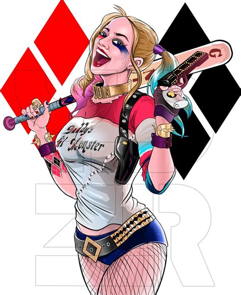 Harley Quinn Vector Image - bmp-urban