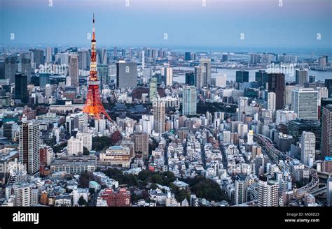 Tokyo Cityscape Tokyo Skyline including the Tokyo Tower Stock Photo - Alamy