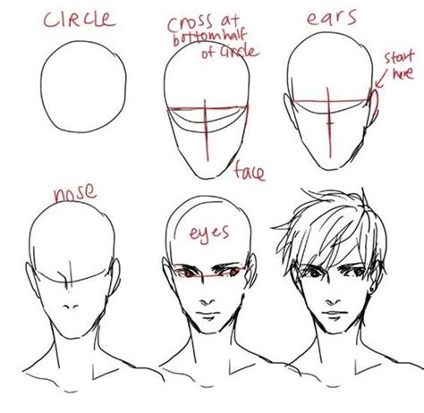 Anime Faces Drawing Reference - bmp-super