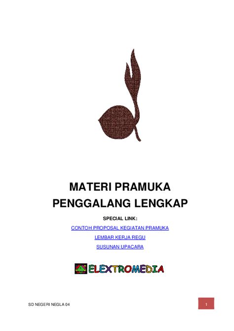 (PDF) MATERI PRAMUKA PENGGALANG LENGKAP