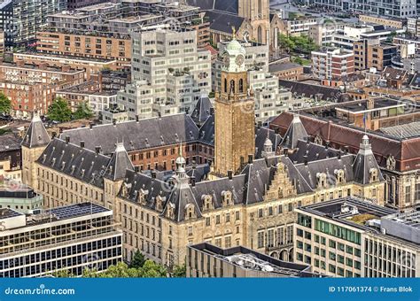 Rotterdam City Hall editorial stock image. Image of skyline - 117061374