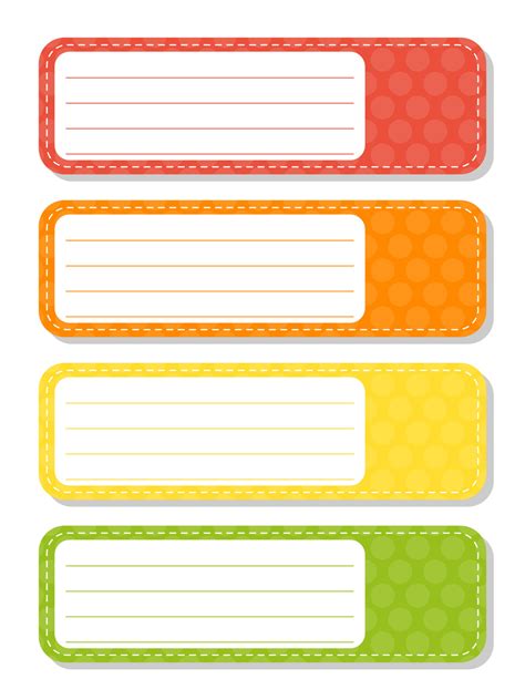 Set stickers for design. Empty template. Name tags, gift labels ...