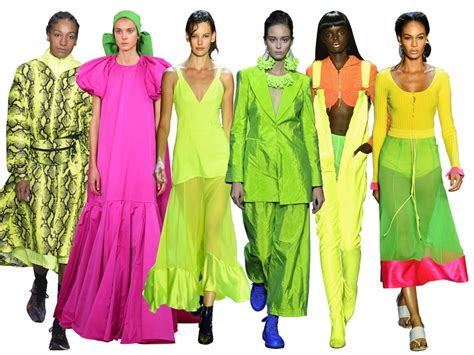 The neon trend is here to stay, according to the spring/summer 2019 ...