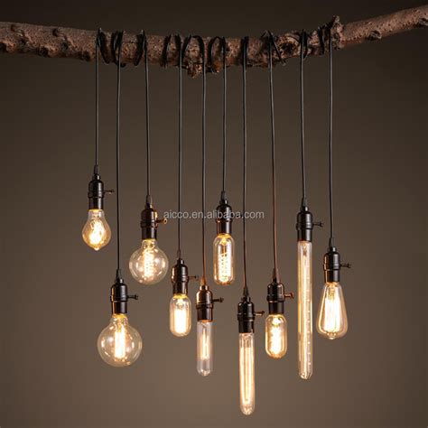 Decorative Hanging Pendant Light Vintage Industrial Loft Edison Bulb ...