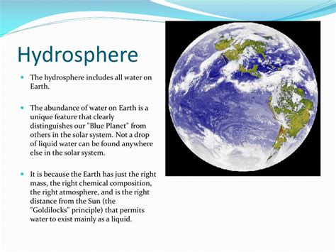 PPT - Hydrosphere PowerPoint Presentation - ID:572025