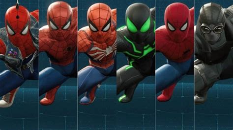 All The Different Spiderman Suits